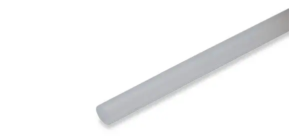 Kederinlägg hård 3mm,  (vit/transparent)