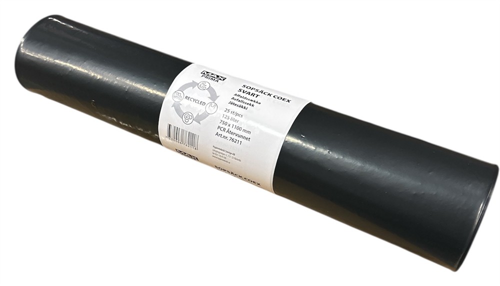 Sopsäck Coex 125L Svart