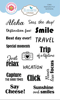 Elizabeth - Clear stamps - Destination Fun Sentiments