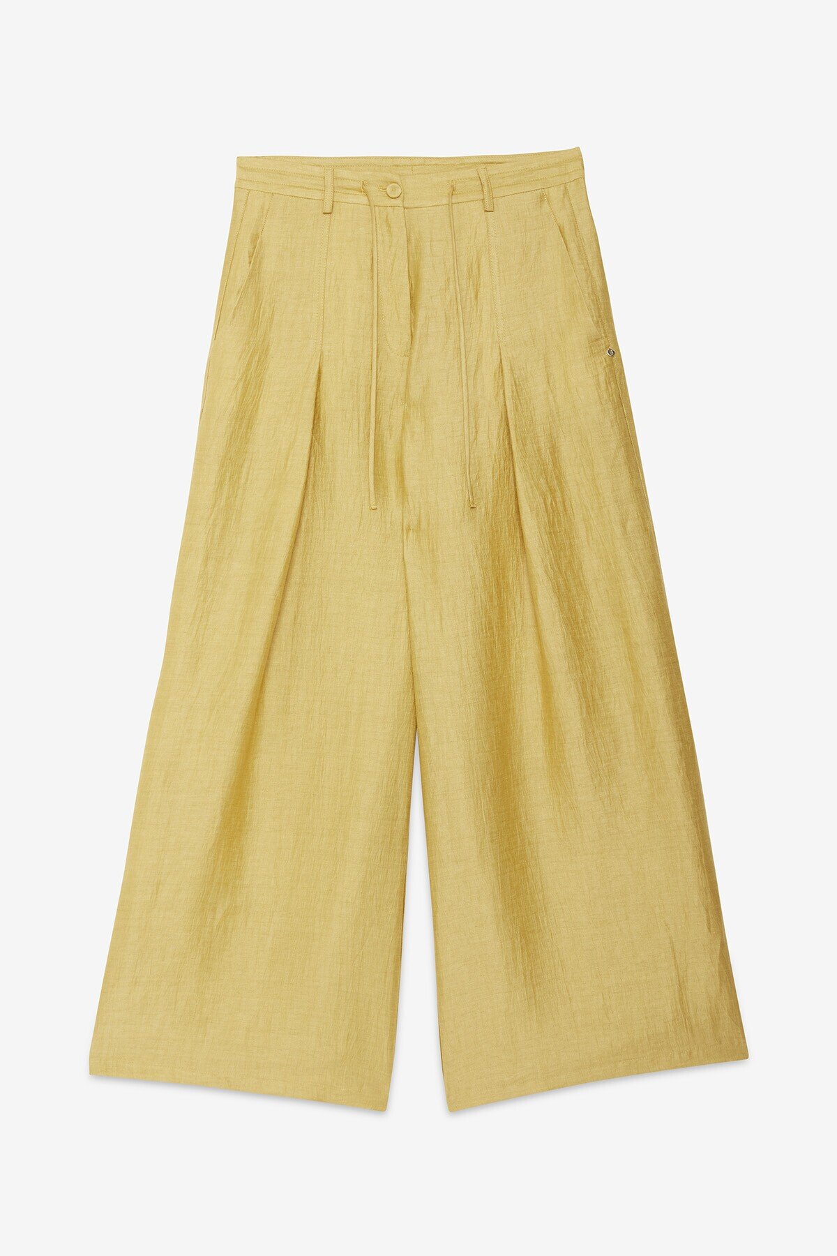 OttodÁme - Linen Blend Palazzo Trousers - 5