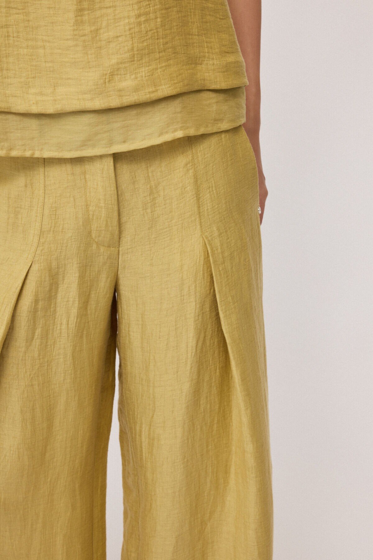 OttodÁme - Linen Blend Palazzo Trousers - 4