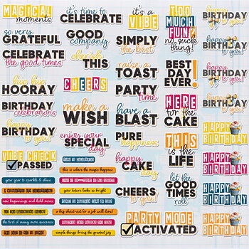 49 And Market - Chipboard Set - Glimmer and Glee 
