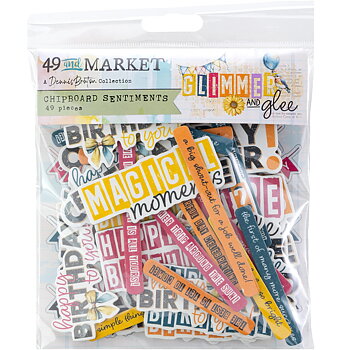 49 And Market - Chipboard Set - Glimmer and Glee 