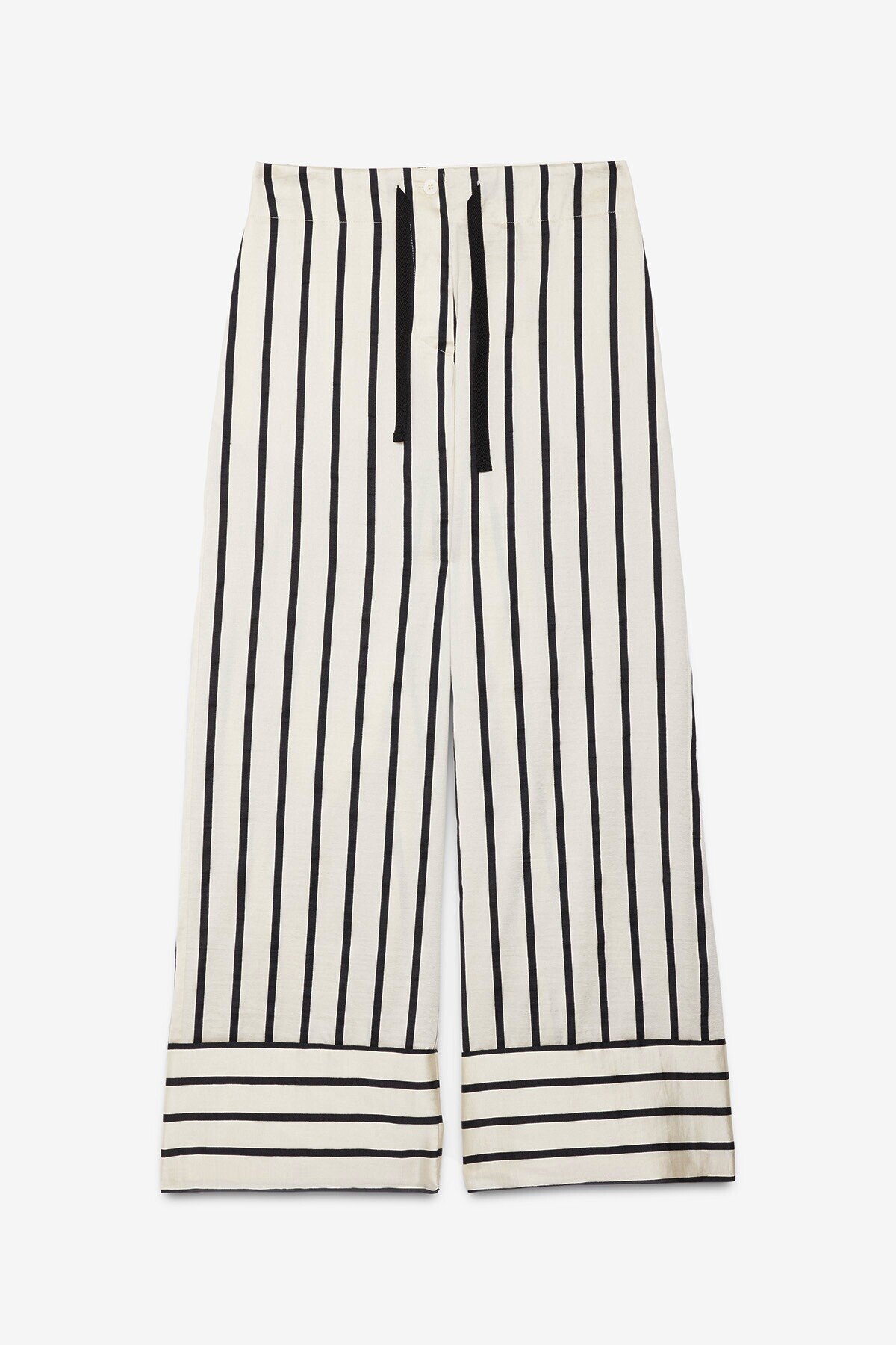 OttodÁme - Linen Blend Palazzo Trousers - 8