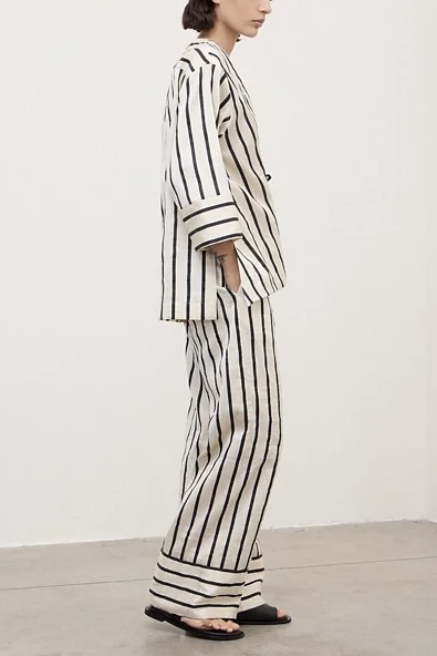 OttodÁme - Linen Blend Palazzo Trousers - 4