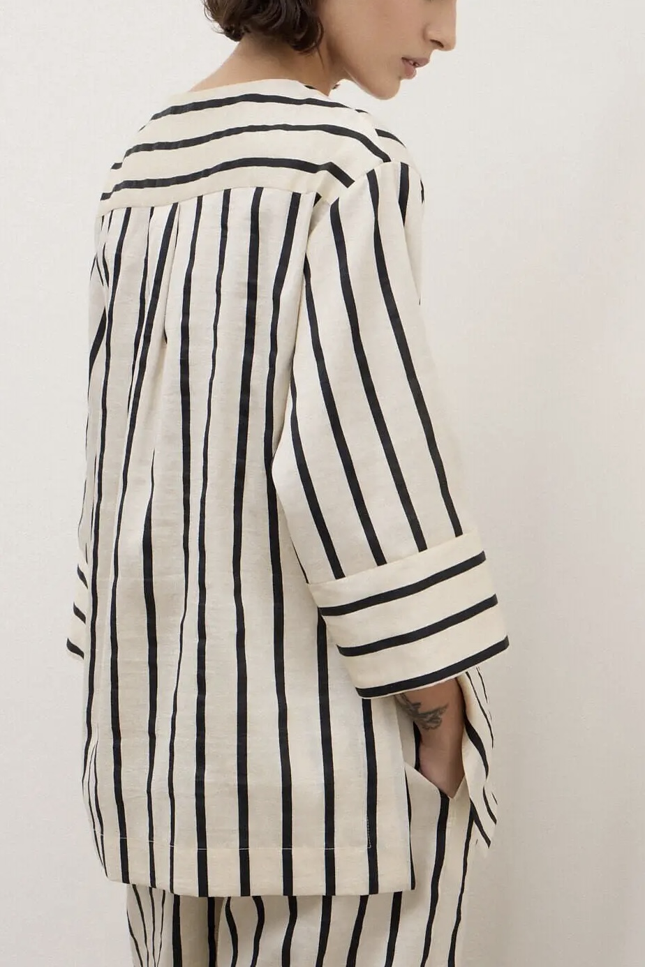 OttodÁme - Linen Blend Kimono Jacket - 5