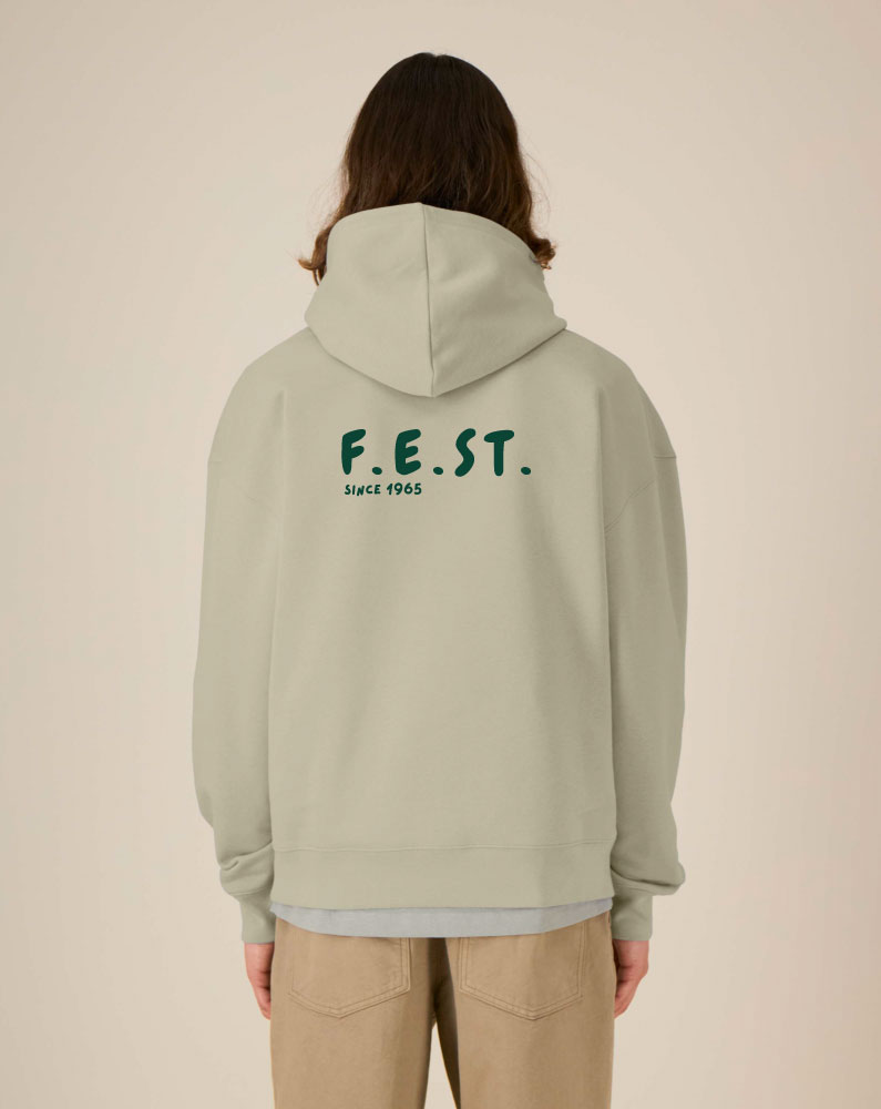 Limited Relaxed Hoodie FEST Stone