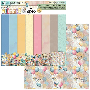 49 And Market - Solids Collection Pack 12x12 - Glimmer and Glee Solids