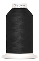 GUTERMANN SYTRÅD 1000 MET 100% POL. Svart 000