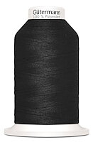 GUTERMANN SYTRÅD 1000 MET 100% POL. Svart 000