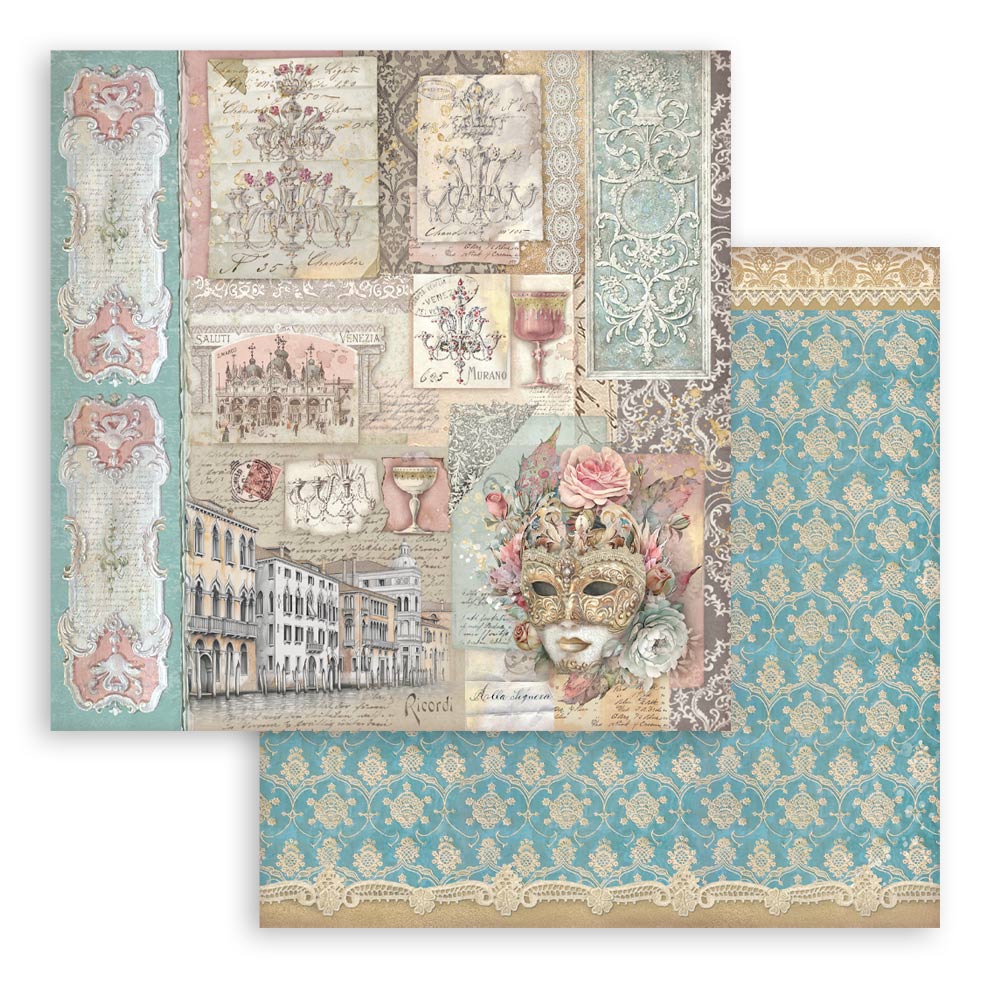 Stamperia - Venice City of Art - 10 olika dubbelsidiga ark 12x12 - 10