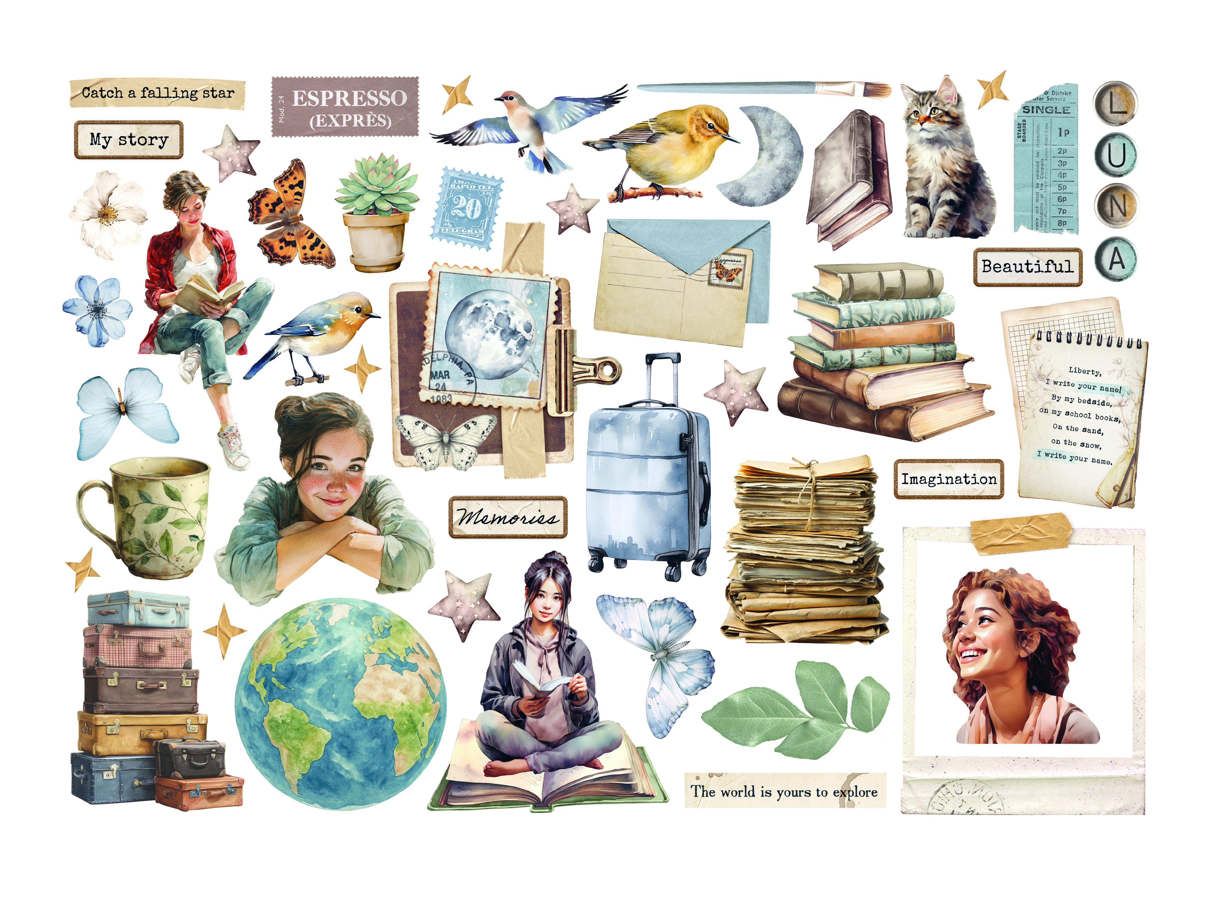 Stamperia - Ephemera - Secret Diary