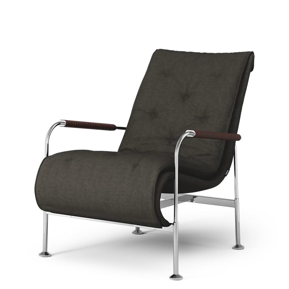 Serpentine Armchair (Steel/Fabric) - Swedese - 5