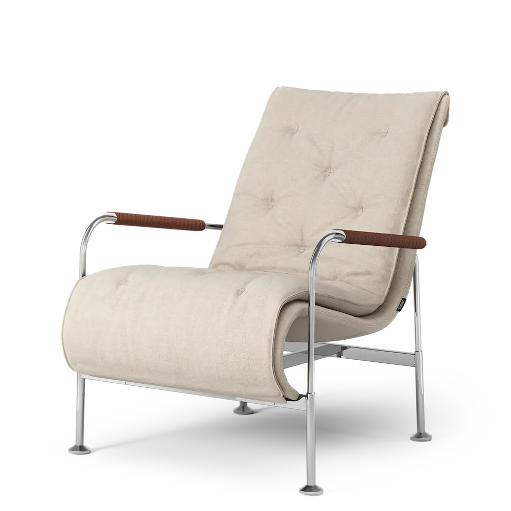 Serpentine Armchair (Steel/Fabric) - Swedese - 7