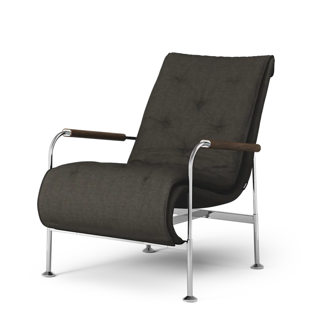 Serpentine Armchair (Steel/Fabric) - Swedese