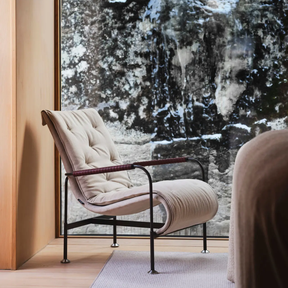 Serpentine Armchair (Steel/Fabric) - Swedese - 2