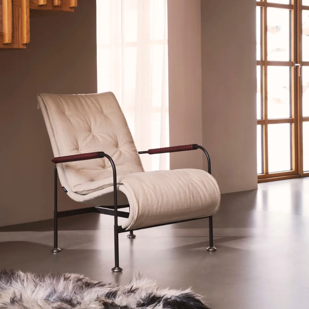 Serpentine Armchair (Steel/Fabric) - Swedese - 4