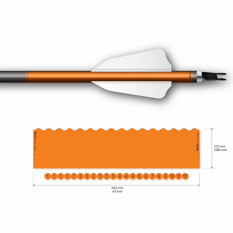 Socx Wrap 8.0 mm Max Solid Fluor Color  - 2