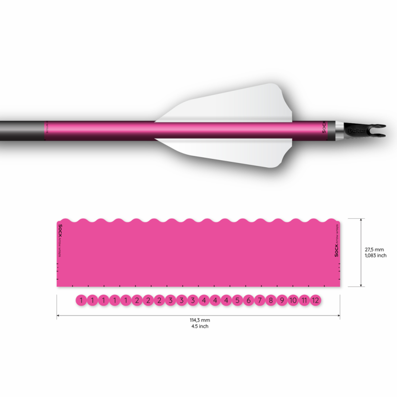 Socx Wrap 8.0 mm Max Solid Fluor Color  - 5