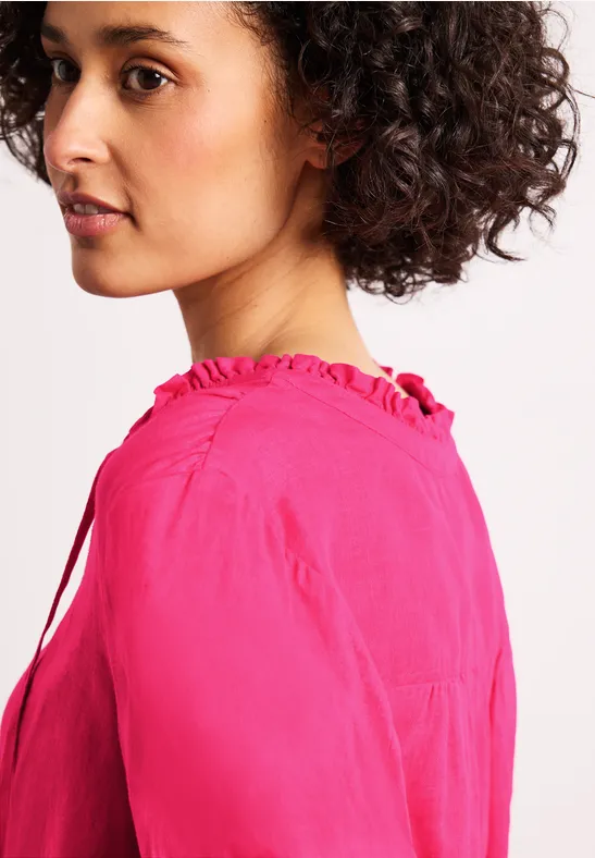 Tunic blouse with frills Ceris linneblus med volanger - 5