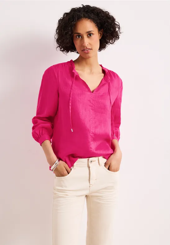Tunic blouse with frills Ceris linneblus med volanger - 6