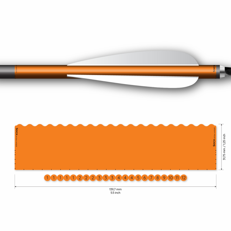 Socx Wrap 9.3 mm Max Solid Fluor Color  - 4