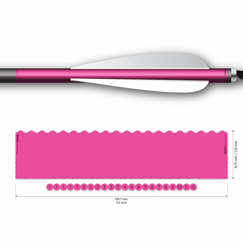 Socx Wrap 9.3 mm Max Solid Fluor Color  - 2