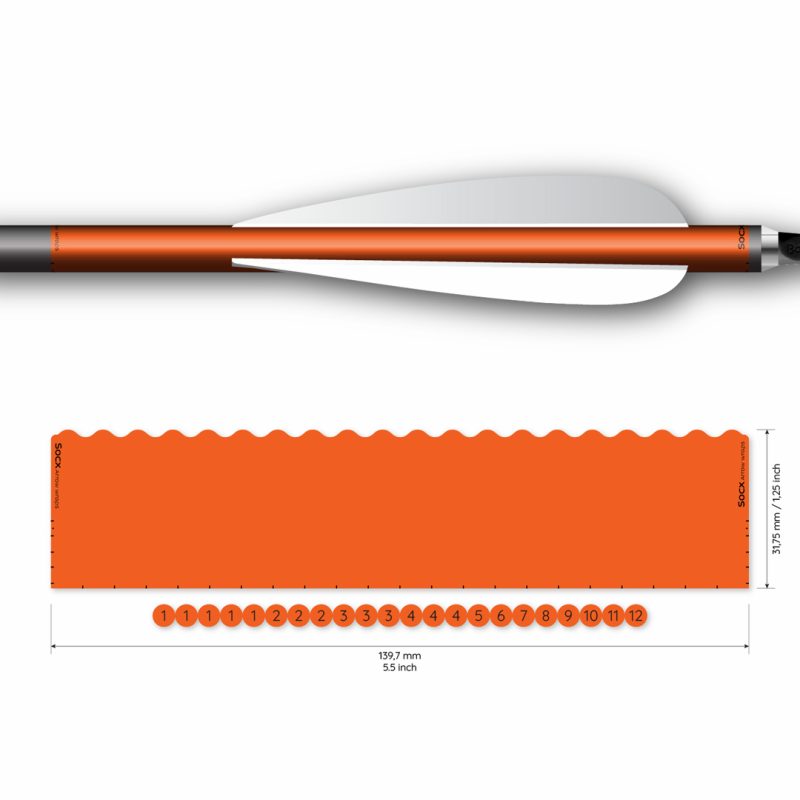 Socx Wrap 9.3 mm Max Solid Fluor Color  - 6