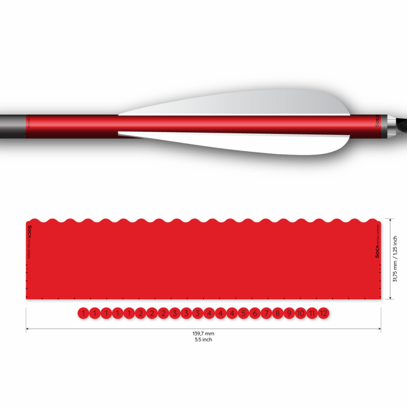 Socx Wrap 9.3 mm Max Solid Fluor Color 