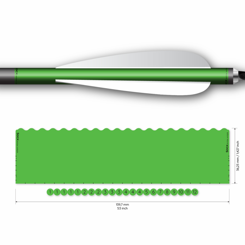Socx Wrap 10.7 mm Max Solid Fluor Color  - 2