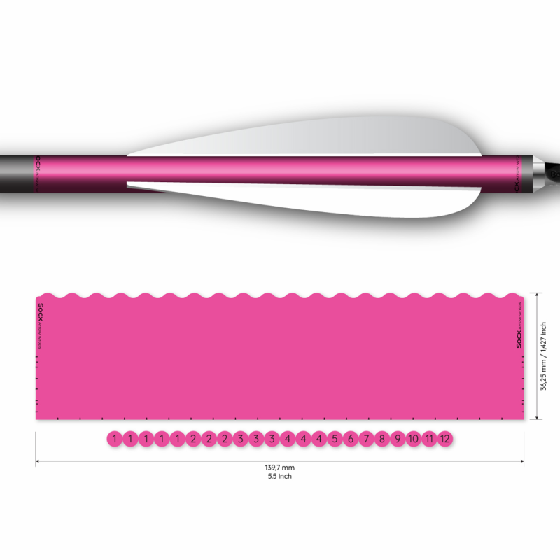 Socx Wrap 10.7 mm Max Solid Fluor Color 