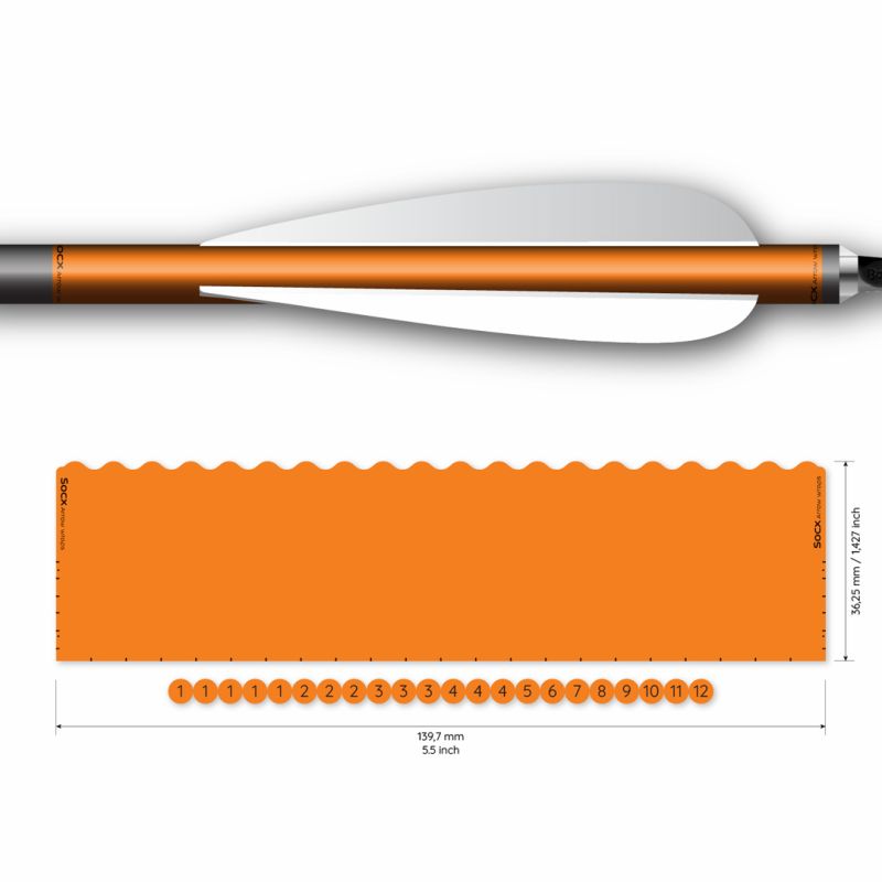 Socx Wrap 10.7 mm Max Solid Fluor Color  - 5