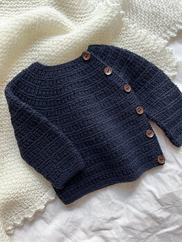 Indiblomst Sorgenfri Foldover Jacket Light (28 m struktur st 3)