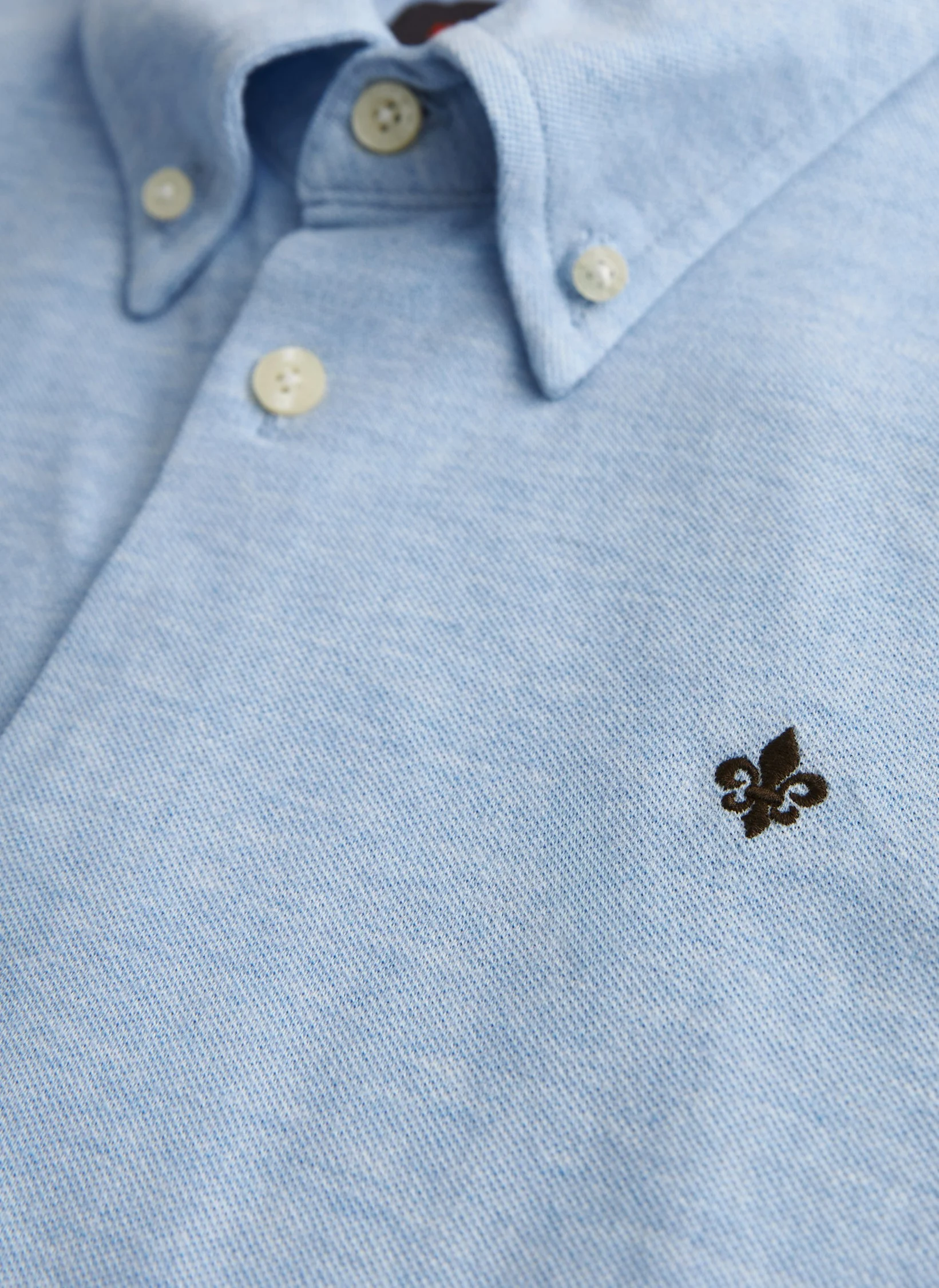 Morris - Camden Piqué Shirt - Light Blue - 5
