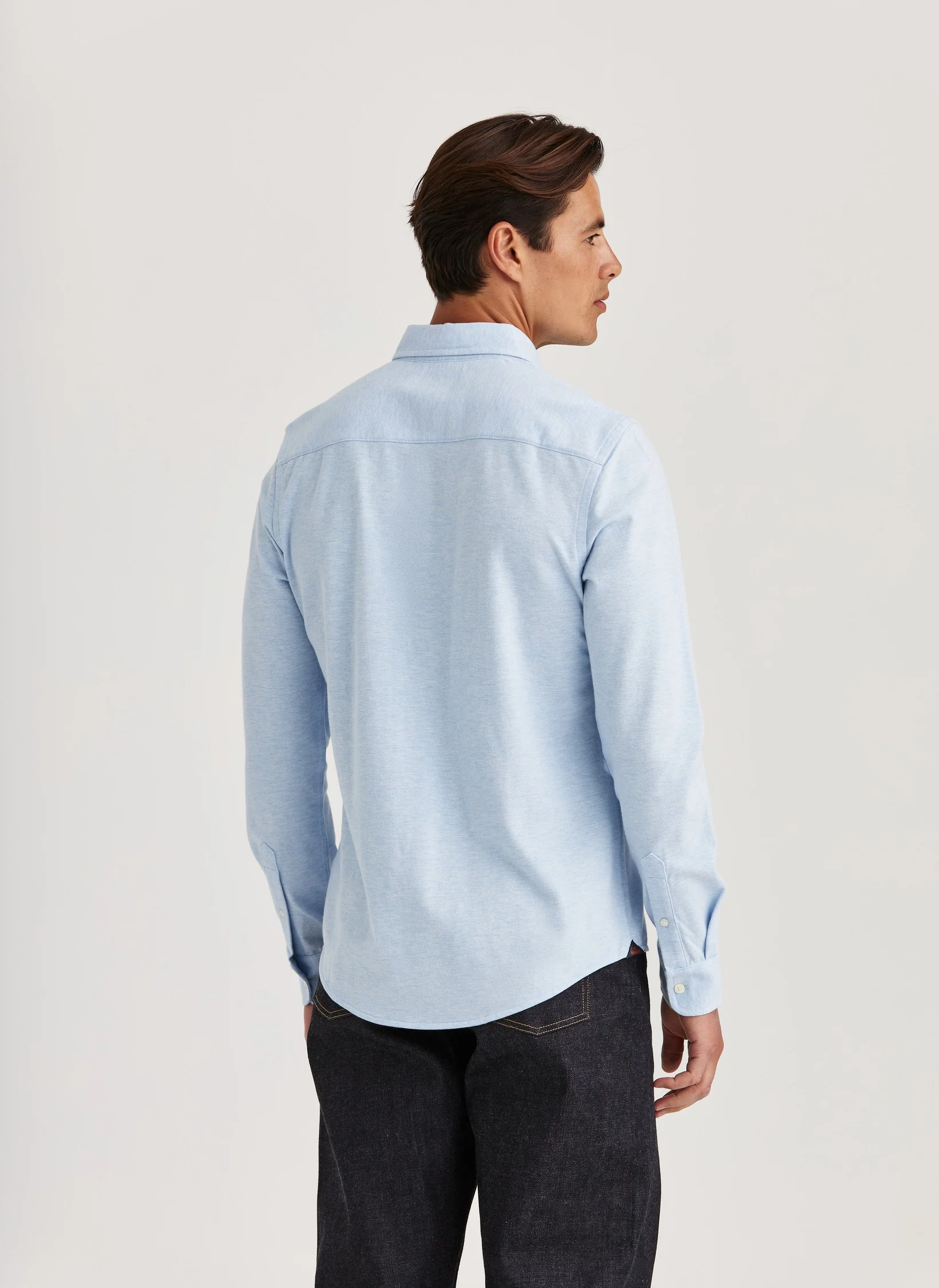 Morris - Camden Piqué Shirt - Light Blue - 2
