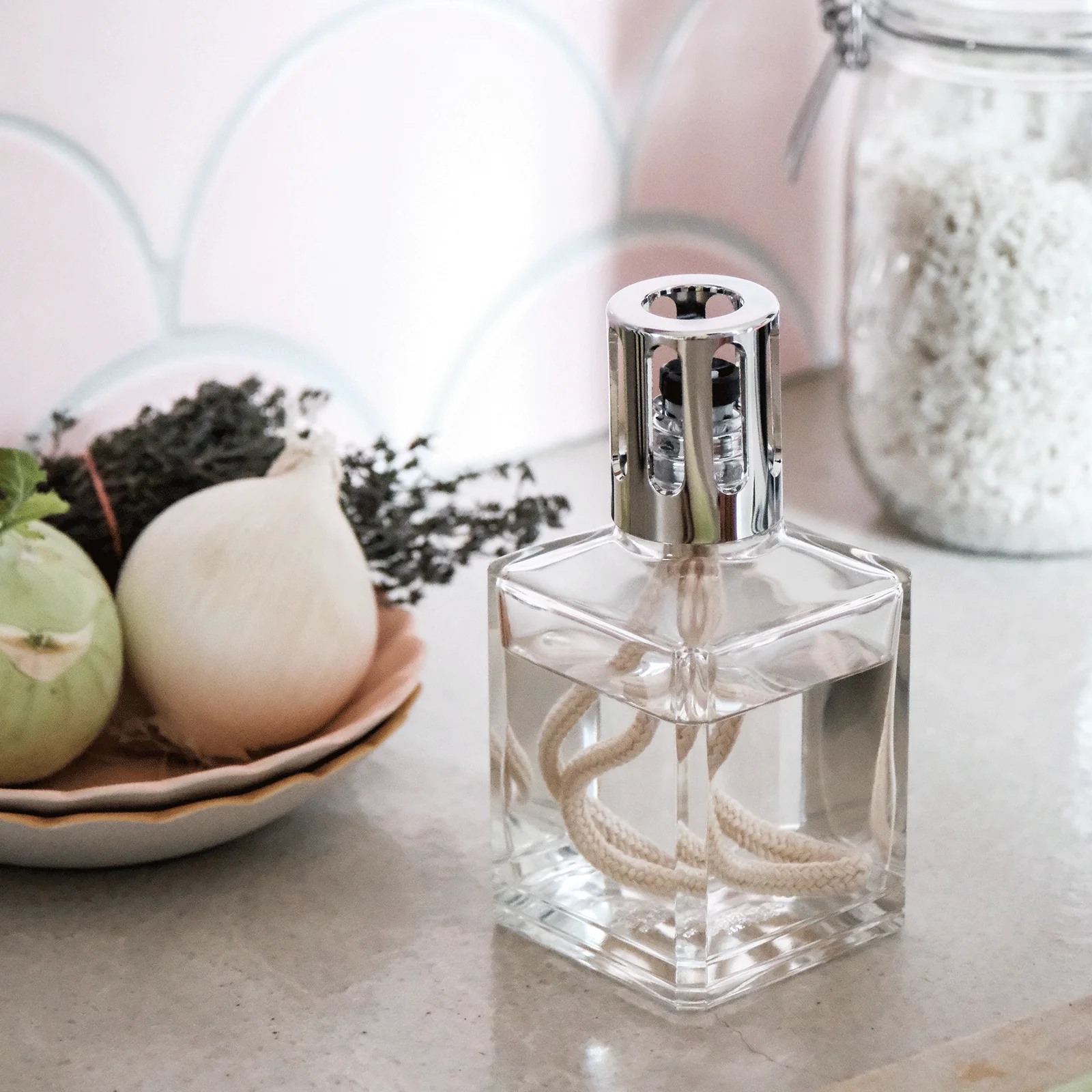 Maison Berger Presentset - Essential Square  - Doftlampa + 2 st Dofter (Air Pur & Ocean Breeze) - 2