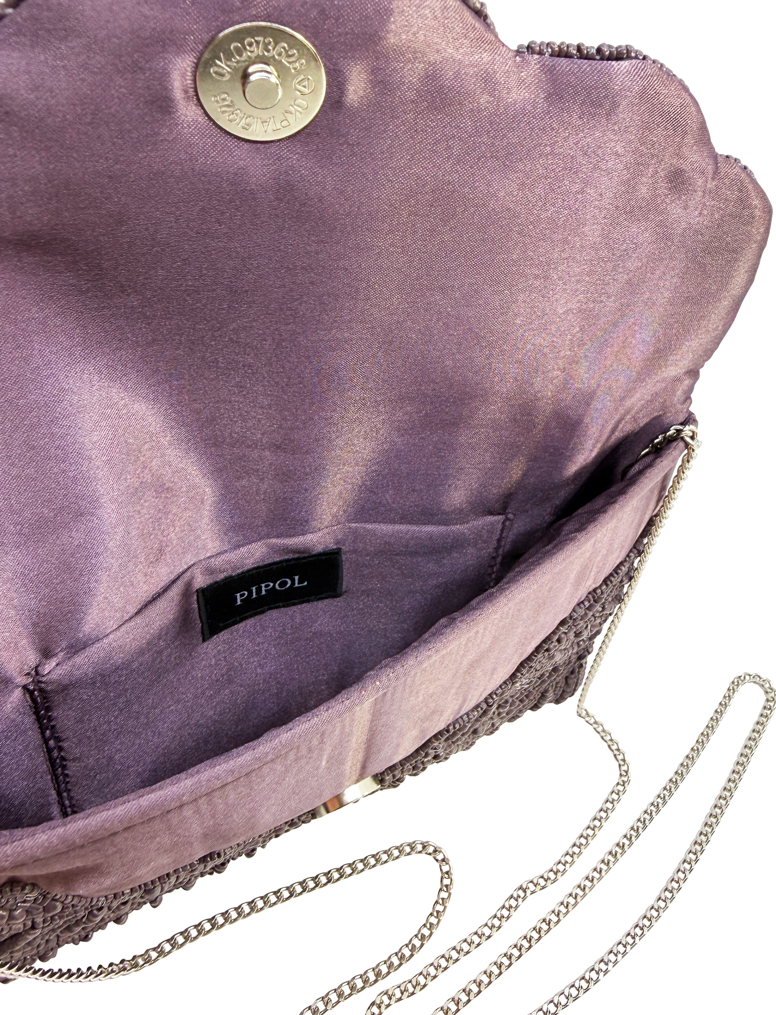 CASABLANCA CLUTCH BROWN BURGUNDY