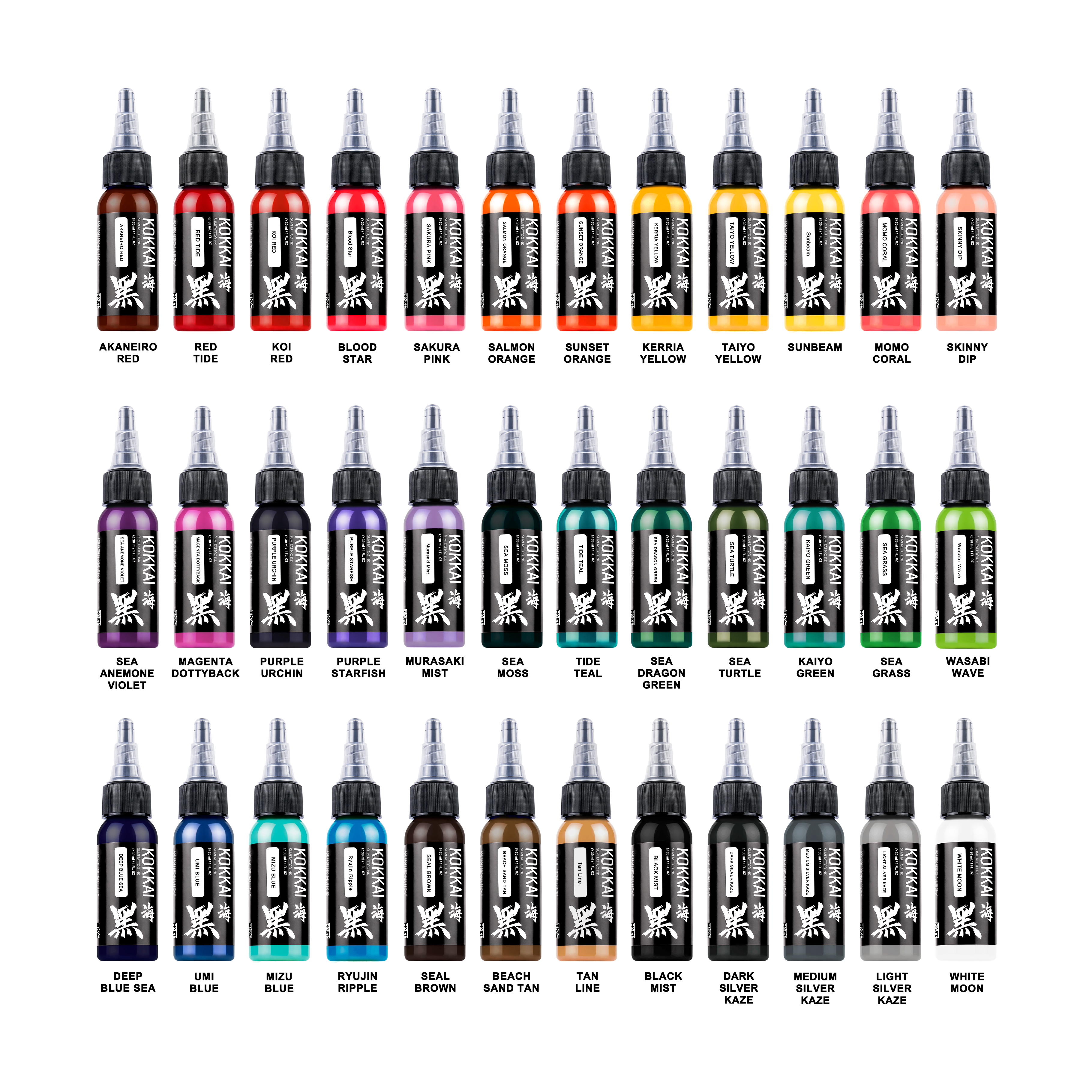 Kokkai Sumi+ - 36 Color Set 36x30ml