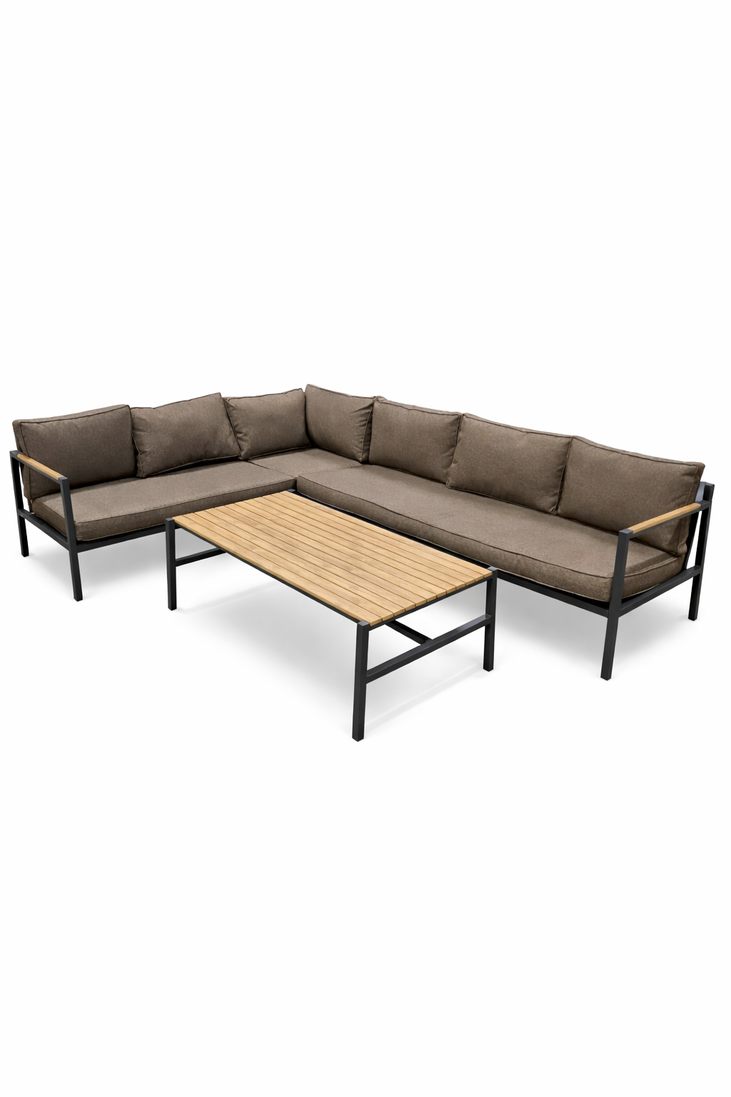 Stor CAP loungesoffa från Brafab med bord för altan och uteplats