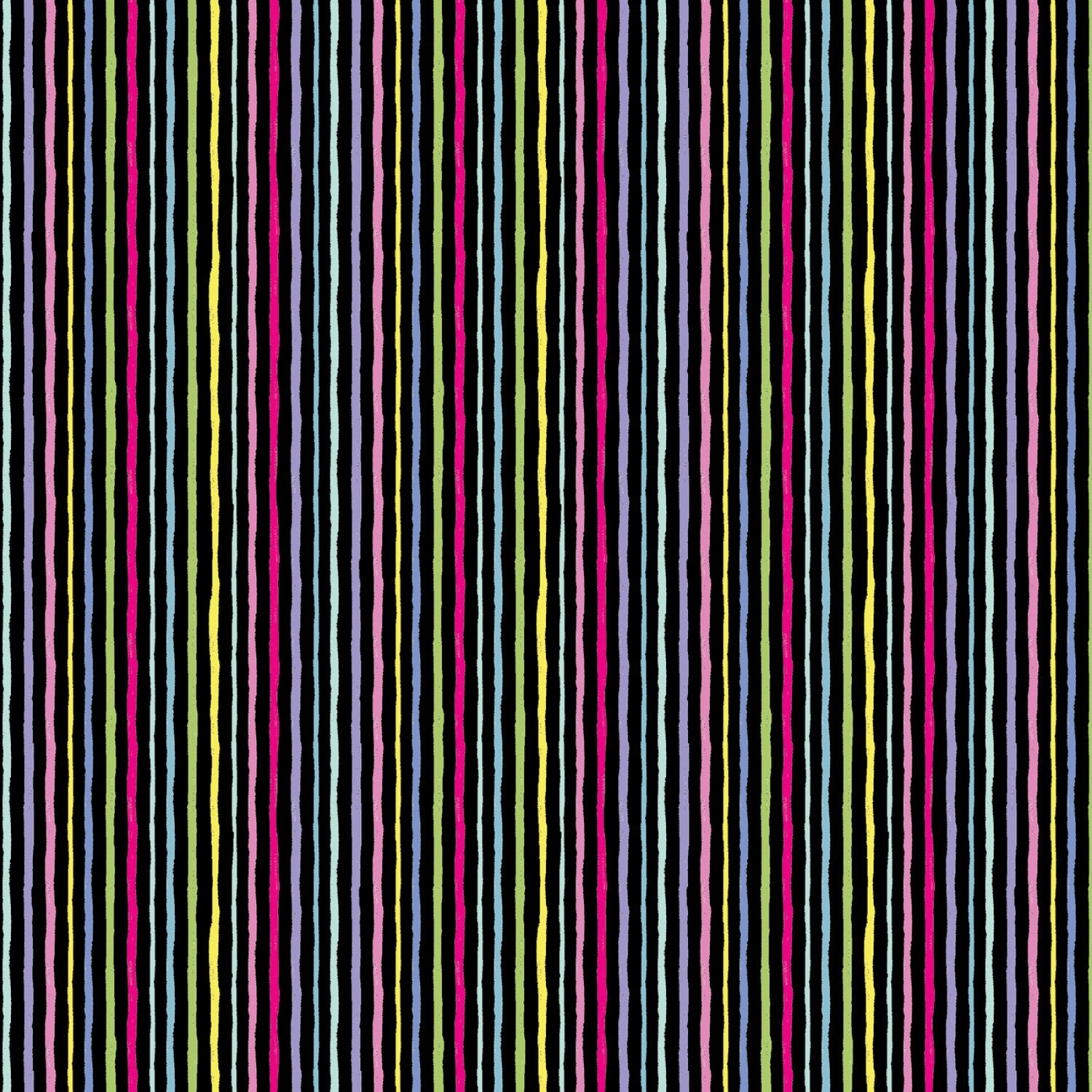 Tyg: Parisian Stripe Black/Multi - Ciao Bella