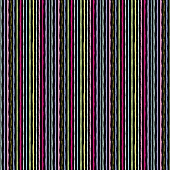 Tyg: Parisian Stripe Black/Multi - Ciao Bella