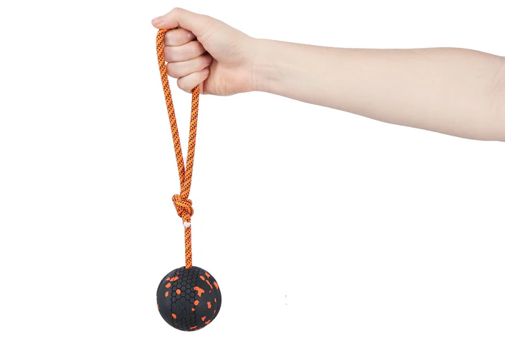 Non-stop Dog Ball On Rope 70x70mm