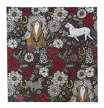 Tub / multiscarf Röd islandshäst