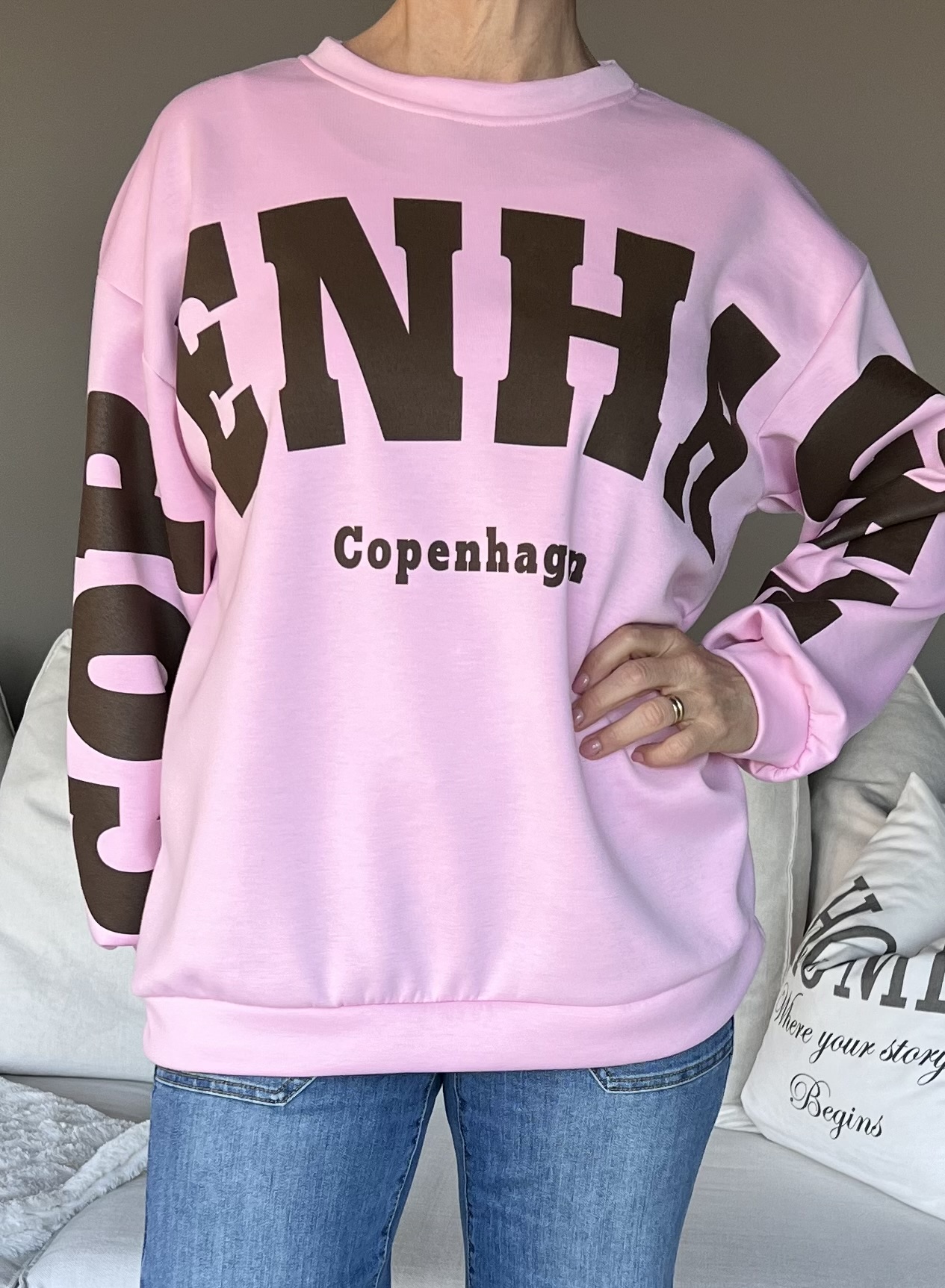 Marta Sweatshirt Hibiscus Rosa