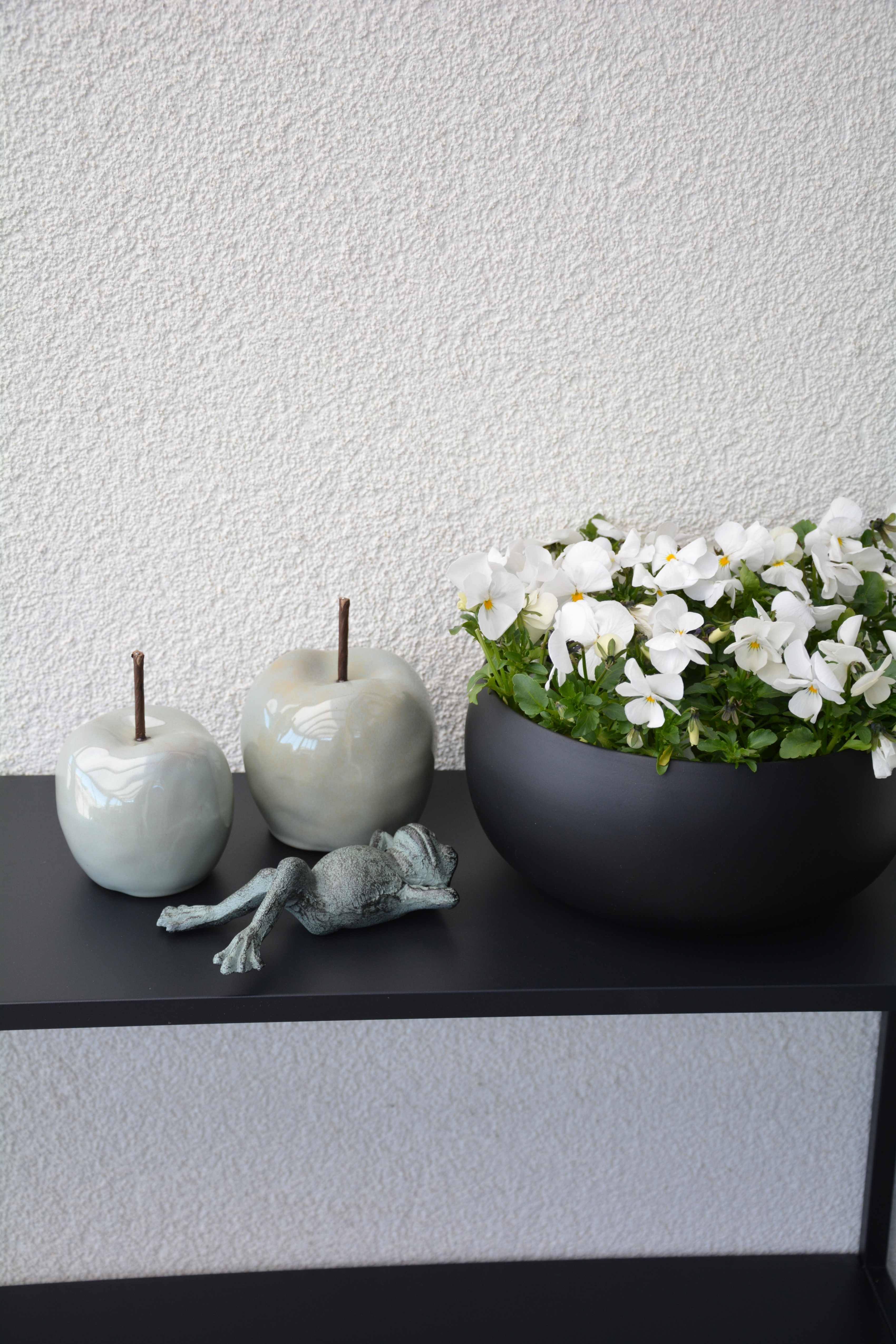 Äpple i keramik 13,5 cm stort - 3