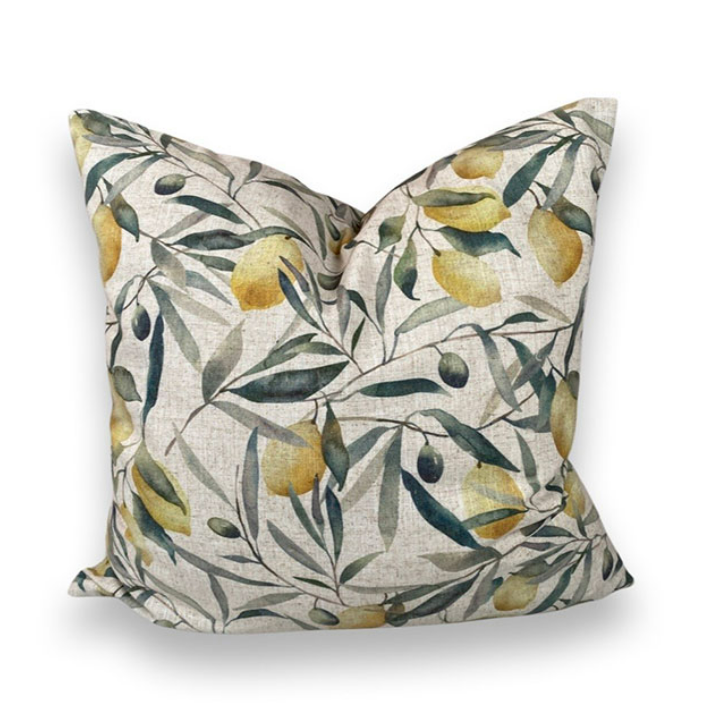 Kuddfodral med citroner  45*45 cm