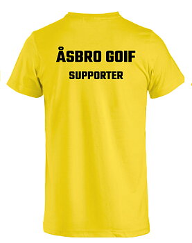 Supporter t-shirt Gul (Åsbro GoIF)