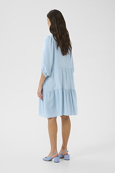 CRCARISSA DRESS - PLACID BLUE - CREAM