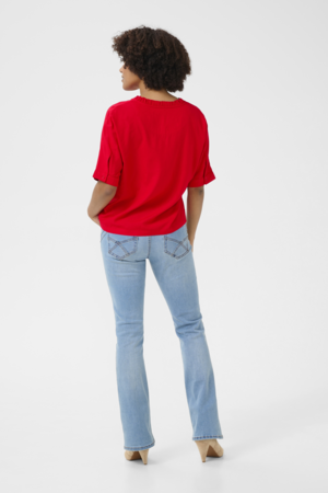 CRTIAH SS SHIRT-HIGH RISK RED - CREAM - 3