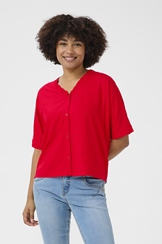CRTIAH SS SHIRT-HIGH RISK RED - CREAM